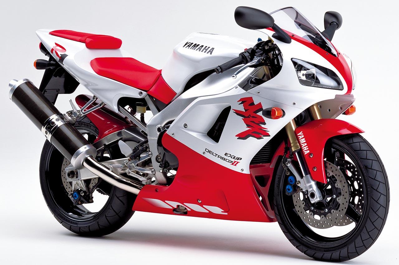 画像: YAMAHA YZF-R1 1998年 総排気量:998cc エンジン形式:水冷4ストDOHC5バルブ並列4気筒 シート高:815mm 乾燥重量:177kg