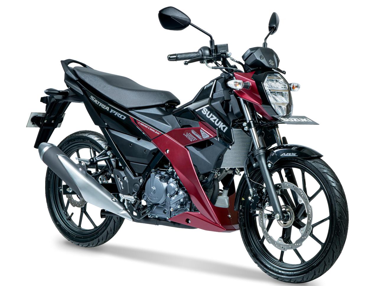 画像: SUZUKI SATRIA PRO 販売国：インドネシア 総排気量：147cc エンジン形式：水冷4ストDOHC4バルブ単気筒 シート高：765mm 車両重量：115kg 現地価格：3490万ルピア（約32万2853円）