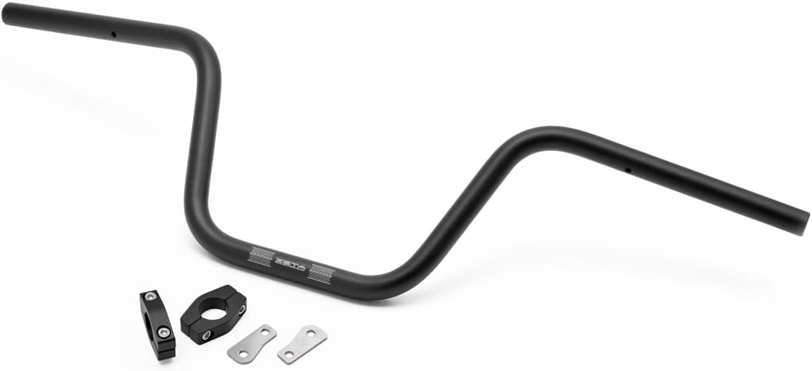 画像: ジータレーシング(ZETA RACING) CT125(JA55/JA65) '20-25 ハンターカブ 専用 スペシャライズド ハンドルバー 純正ケーブル可 スイッチボックス用穴あけ加工済み 純正ウィンカー固定用ステー付属 ワイドアップベンド ZETAアドベンチャーアーマーハンドガードCT125専用にも対応 F4384 amzn.to