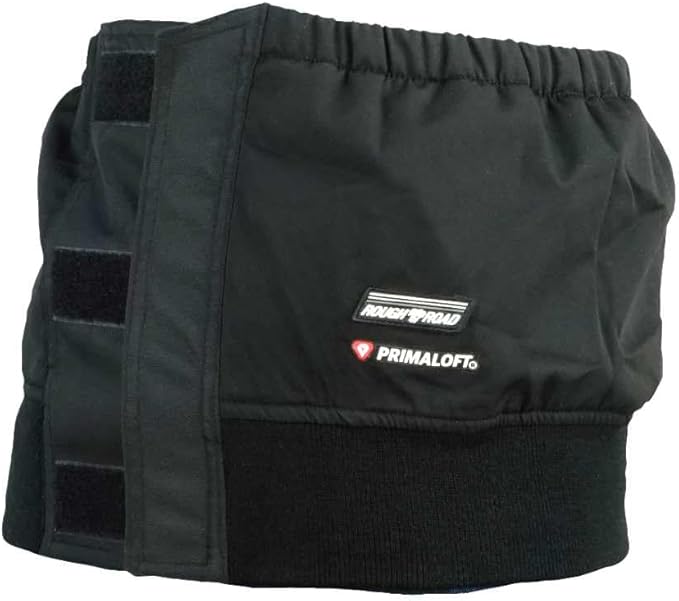 画像: ラフアンドロード (ROUGH&ROAD) バイク用 オートバイ用品 腹巻き 防風 軽量で撥水性のあるハイテク中綿 プリマロフト ストームガード 腰部内側カイロ用ポケット(横幅約13cm×縦幅約15cm)付 ※カイロは別売り ブラック フリーサイズ ウエスト幅:60~115cm RR7980 amzn.to