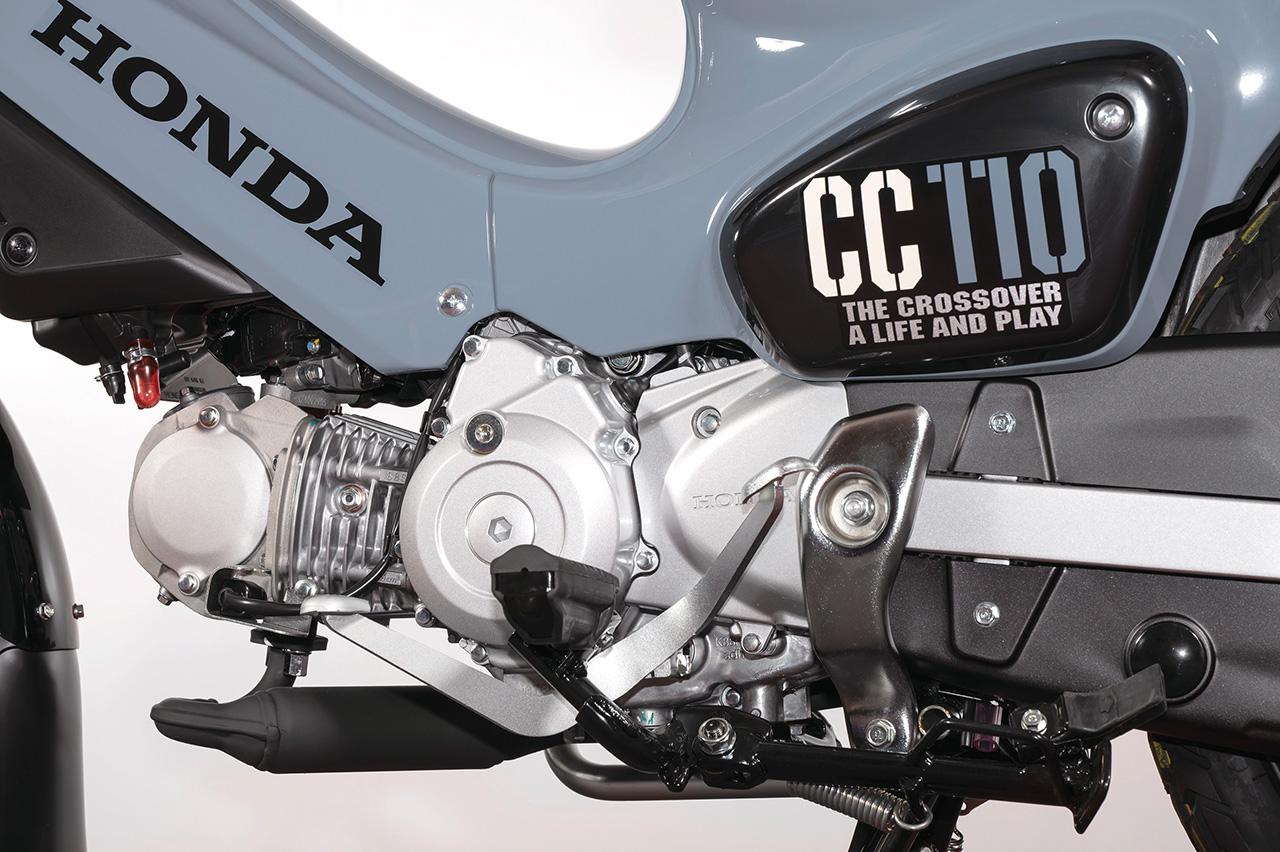 画像: エンジンは新基準原付に適合すべく最高出力3.5kWの出力特性に最適化。既存の50ccモデルに比べ、スムーズな加速を実現している。