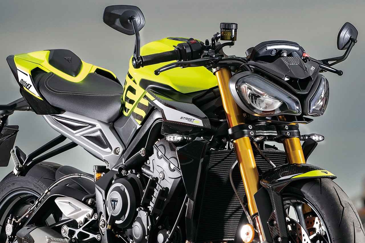 画像: トライアンフ「ストリートトリプル765 MOTO2 エディション」（2023年） - webオートバイ