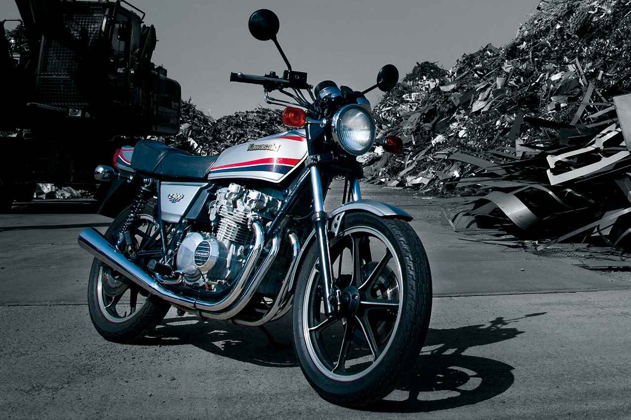 カワサキ「Z400FX」（1979年）カワサキ初の4気筒400ccエンジンを搭載し