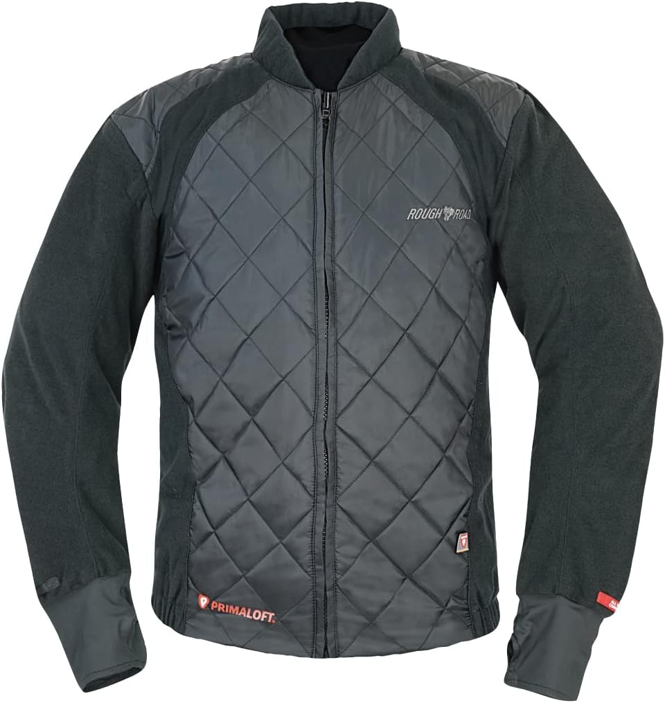画像: ラフアンドロード(ROUGH&ROAD) プリマロフトチタンスリムインナージャケット ブラック S RR7994BK1 amzn.to