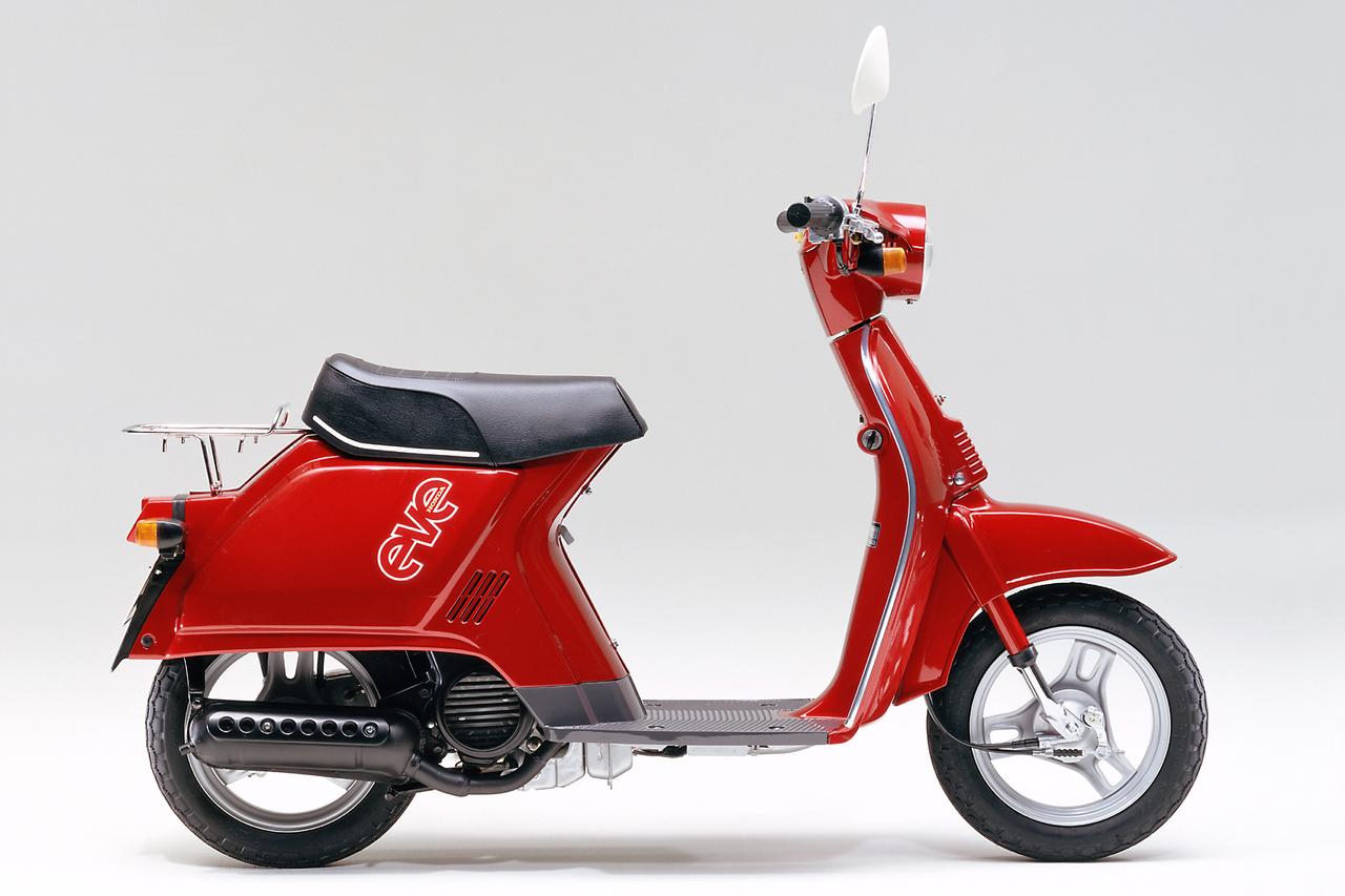 画像: Honda EVE 当時価格:7万2000円(キック)/ 7万9000円(セル)/ 8万6000円(セルキャンディカラー) (北海道・沖縄価格は3000円高 その他、一部離島を除く。)
