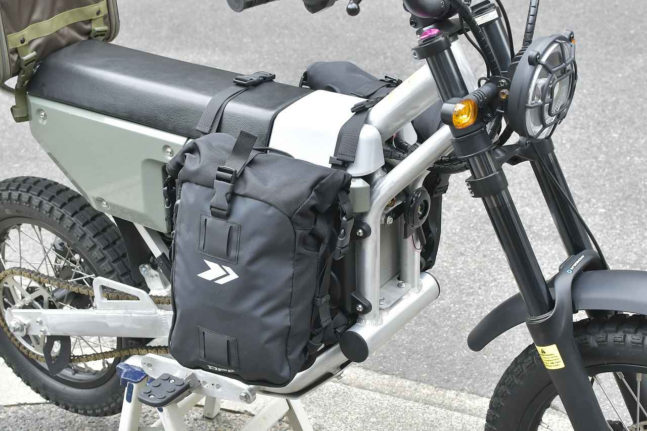 画像6: 電動を活かしてフレームに振り分けバッグ（モジュールモトパック）をつけてみる