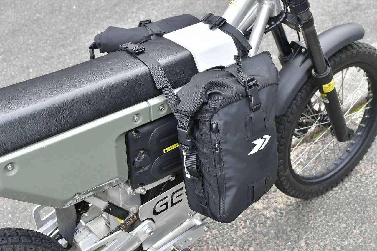 画像5: 電動を活かしてフレームに振り分けバッグ（モジュールモトパック）をつけてみる