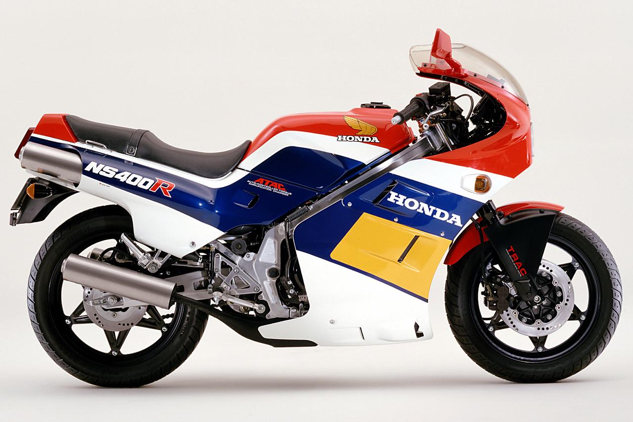 画像: Honda NS400R 当時価格:62万9000円(北海道、沖縄価格は9000円高。その他、一部離島を除く。)