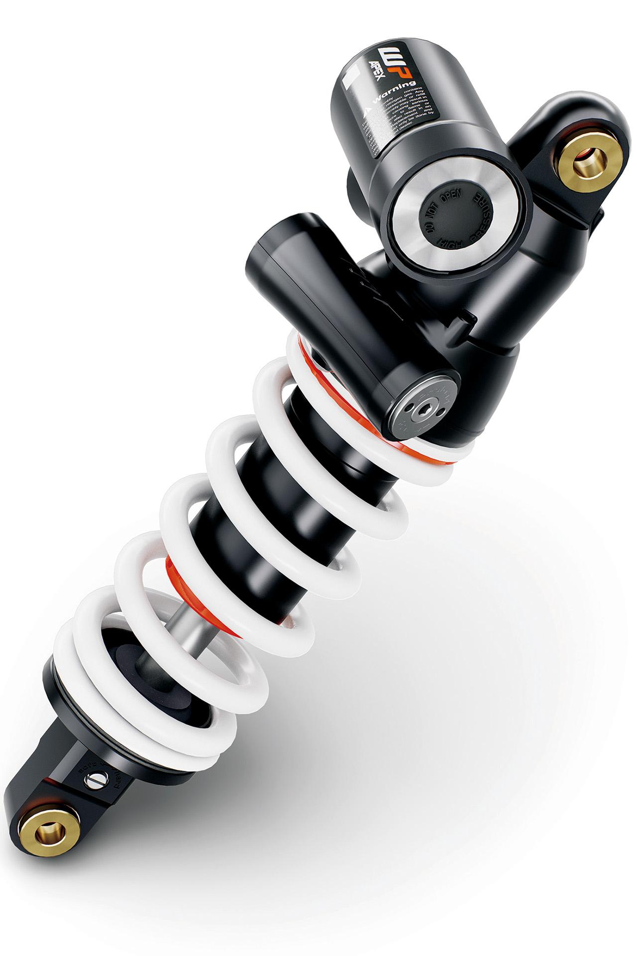 画像: ▲リアショックもフロントと同じくWP製でストロークは134mm。高速および低速の圧側ダンパー、伸び側ダンパーのほか、プリロード変更が可能。