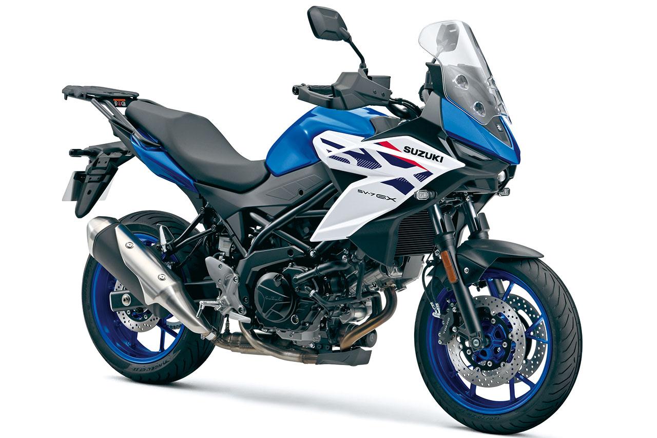 画像: SUZUKI SV-7GX 欧州仕様車 総排気量：645cc エンジン形式：水冷4ストDOHC V型2気筒 シート高：795mm 車両重量：211kg ※日本国内における価格・発売日は未定