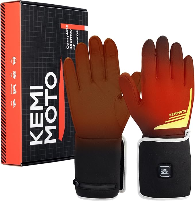 画像: ▶▶▶Amazonはこちら|価格をチェック ケミモト 電熱グローブ usb給電・残量表示 KM8010 amzn.to