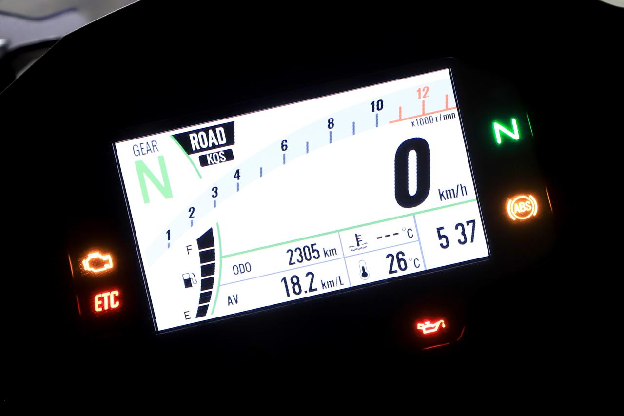 画像: ▲表示モード・タイプ1。ツーリングでの使用を想定した一般的なレイアウトとなっています。