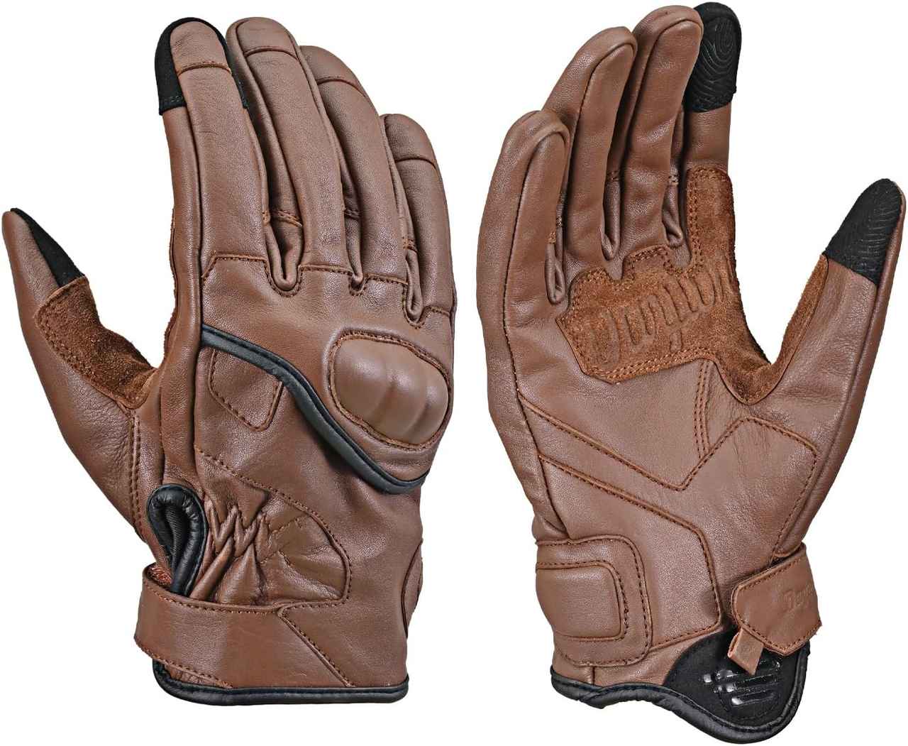 画像: デイトナ(Daytona) バイク グローブ 冬夏秋春 革(牛革) ハードプロテクター スマホ対応 操作性重視 握り心地 カウレザーショートプロテクターグローブ DG-029 amzn.to