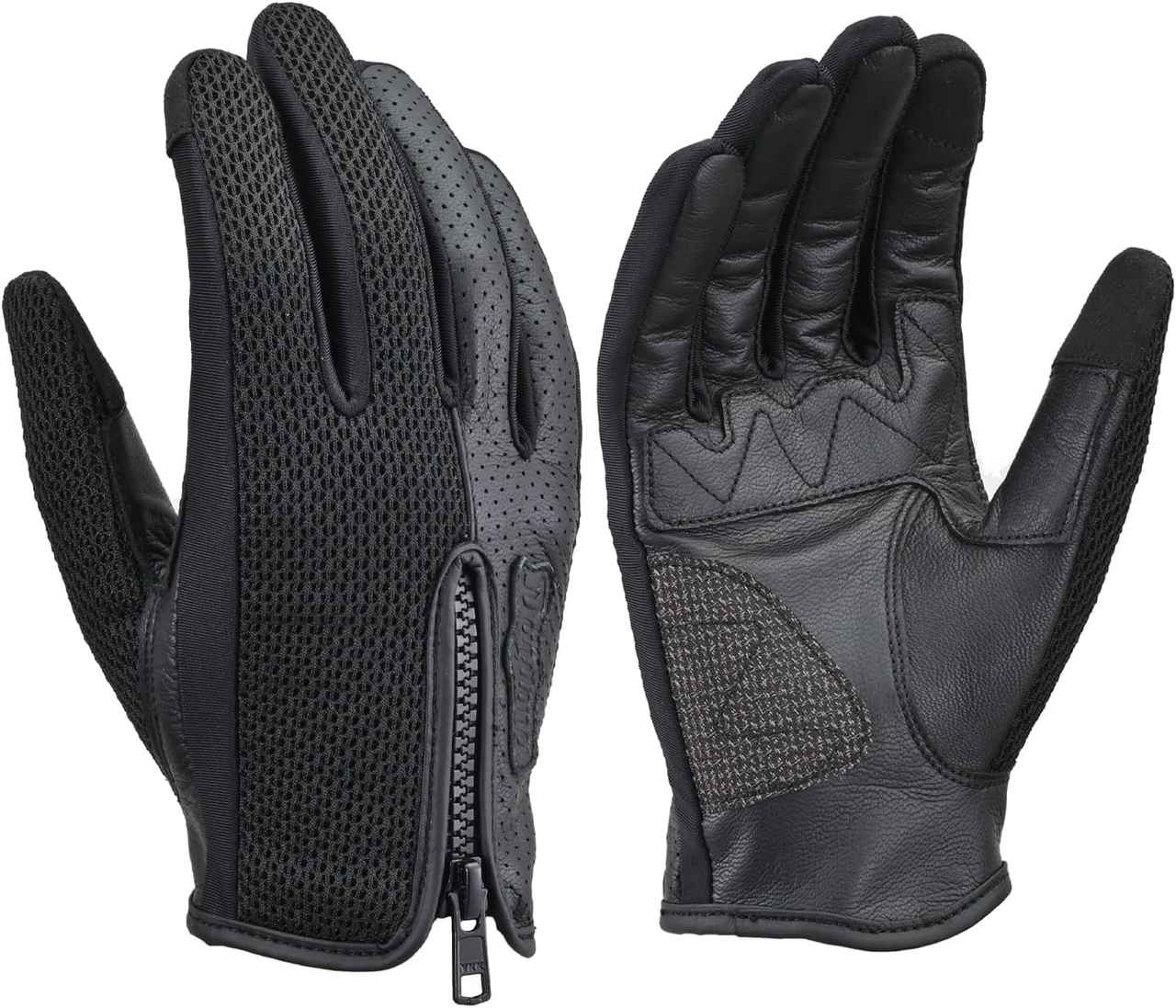 画像: デイトナ(Daytona) バイク グローブ 夏 メッシュ 革(ヤギ革) スマホ対応 パンチングレザー パーシャルフィット メッシュグローブ DG-011 amzn.to