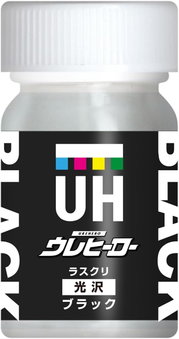 画像: 斎藤塗料(SaitoPaint) ウレヒーロー ラスクリ 15ml ブラック 光沢 No.1002 amzn.to