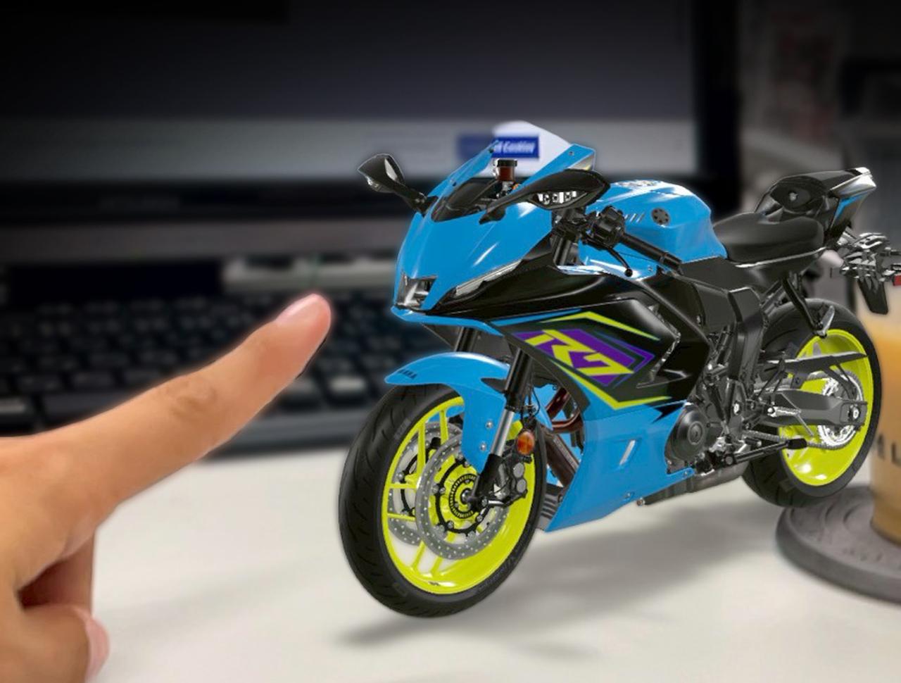 画像: “手乗りR7”！ド派手な新型ヤマハ「YZF-R7」AR機能で誰でもバイクを隅々まで見られます - webオートバイ