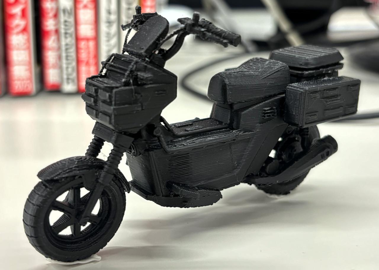 画像1: 愛車を手のひらサイズに！ 生成AIと3Dプリンターでバイクのミニチュアを作ってみた