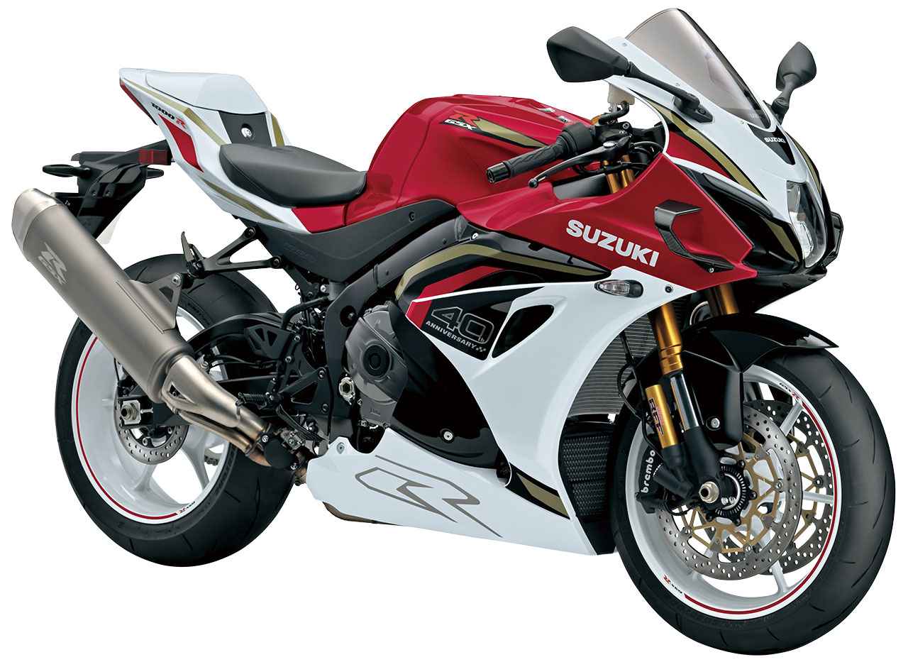 画像: SUZUKI GSX-R1000R 40周年記念車 欧州仕様・2026年モデル 総排気量:999.8cc エンジン形式:水冷4ストDOHC4バルブ並列4気筒 シート高:825mm 車両重量:203kg