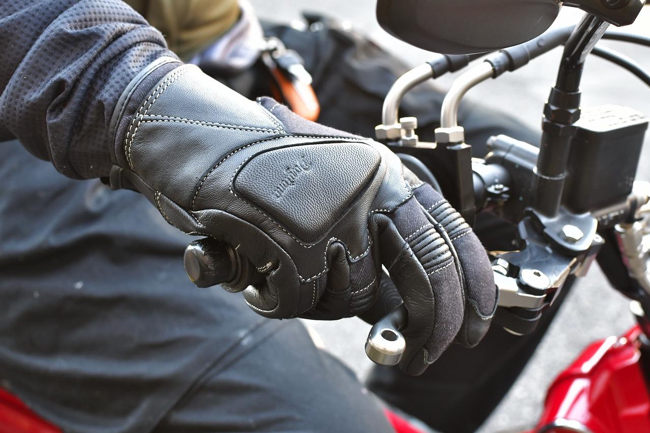 画像1: DG-027 デニムパッドレザーグローブ