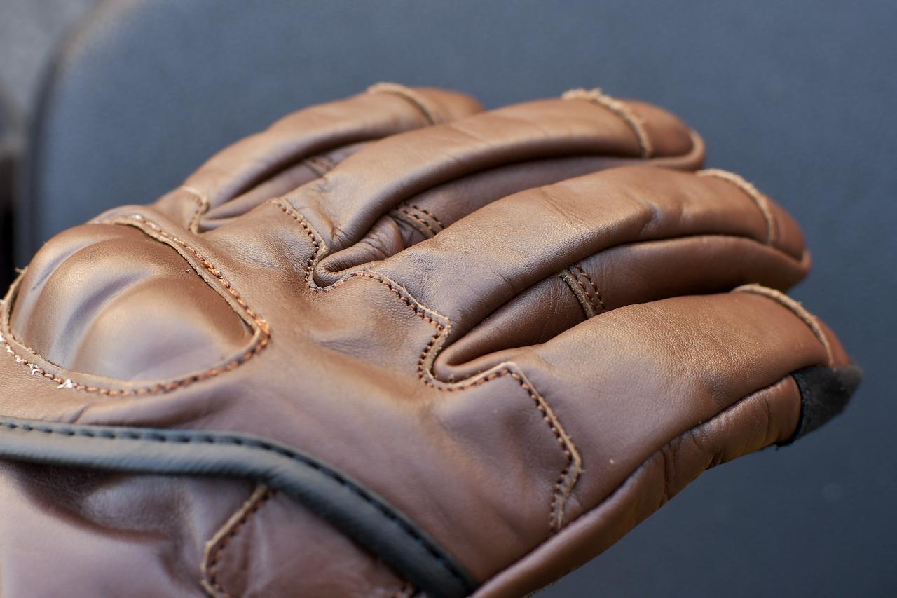 画像2: DG-029 カウレザーショートプロテクターグローブ