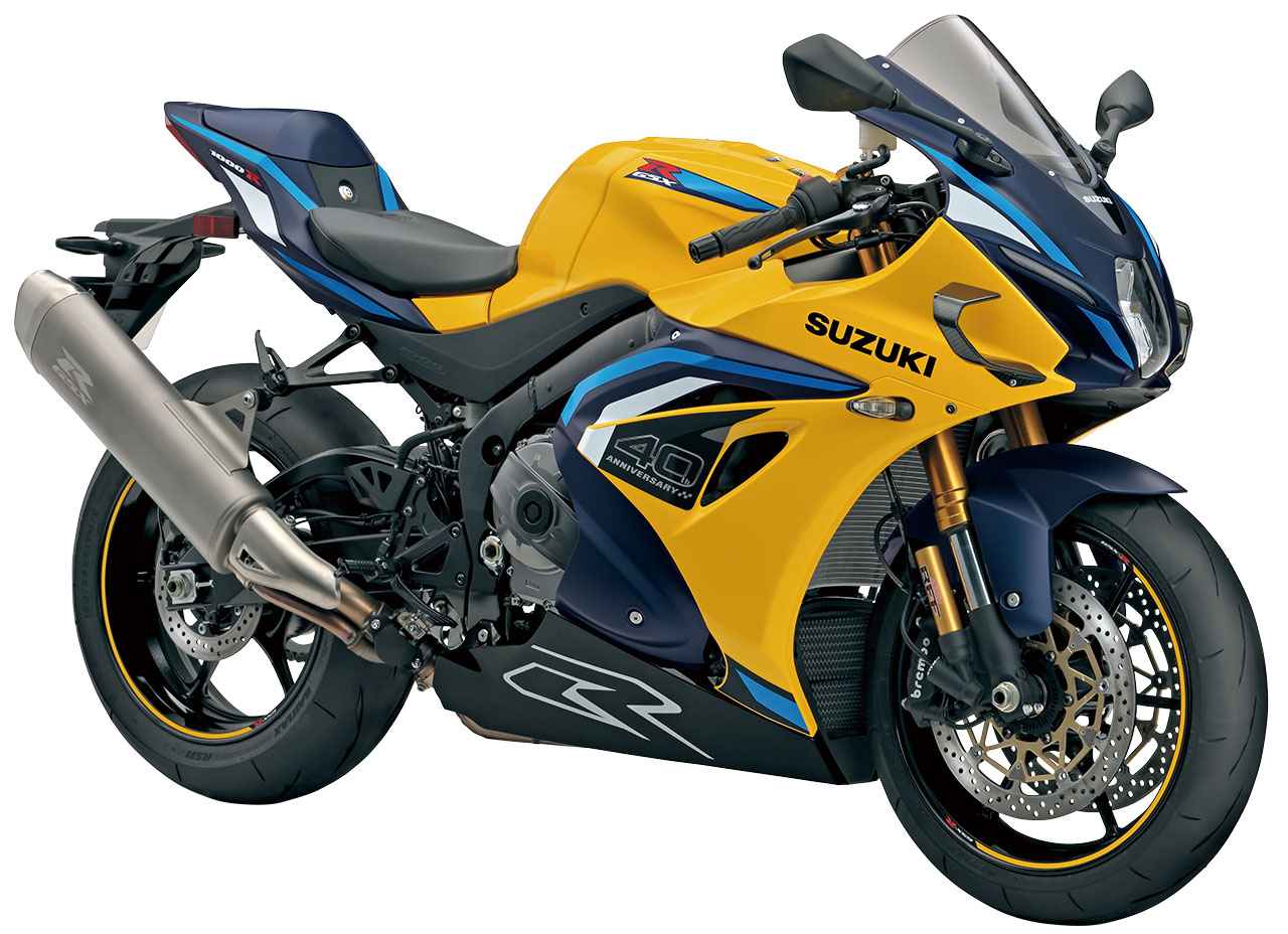 画像: SUZUKI GSX-R1000R 40周年記念車 欧州仕様・2026年モデル 総排気量:999.8cc エンジン形式:水冷4ストDOHC4バルブ並列4気筒 シート高:825mm 車両重量:203kg