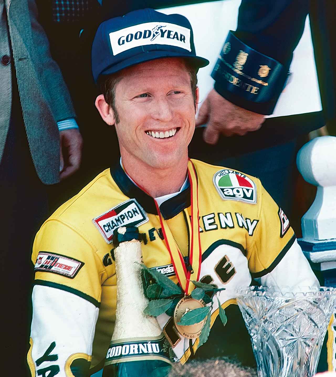 画像: Kenny Roberts（ケニー・ロバーツ）／“キング・ケニー”の愛称で親しまれたアメリカ出身のロードレースライダー。1970年代前半にAMAグランドナショナルを制し、1978〜80年にはヤマハYZR500でロードレース世界選手権500ccクラスを3連覇した初のアメリカ人WGP王者。