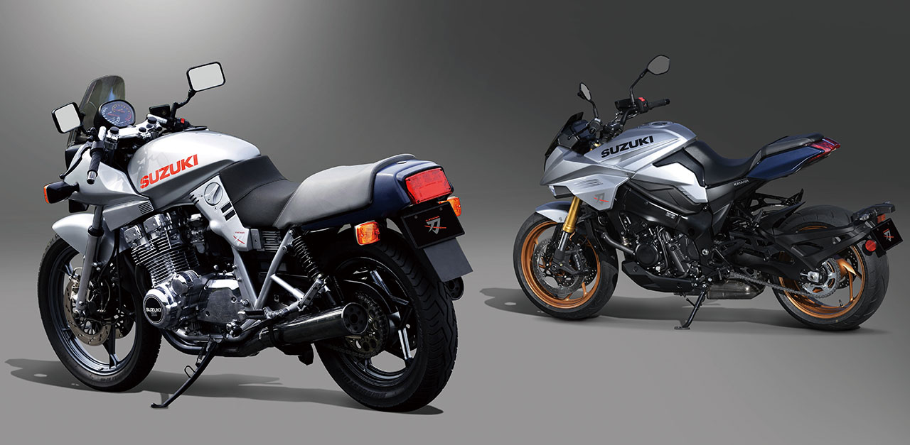 画像: SUZUKI GSX1100S KATANA（左） 1982年 ※写真は1990年型 SUZUKI KATANA（右） 2026年