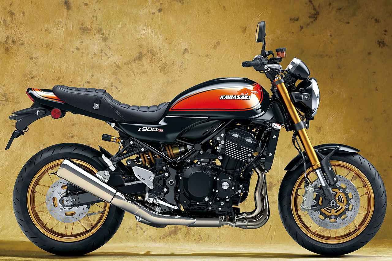 画像: Kawasaki Z900RS SE 2026年モデル 総排気量：948cc エンジン形式：水冷4ストDOHC4バルブ並列4気筒 シート高：820mm 車両重量：217kg 価格：183万7000円 発売：2026年2月14日