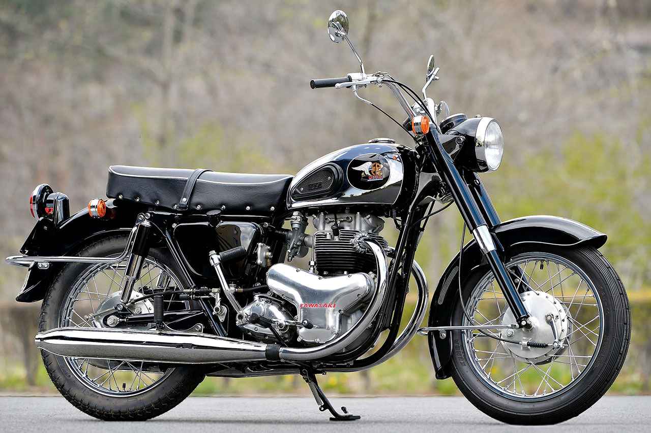 画像: Kawasaki 500 MEGURO K2 1965年 総排気量：496cc エンジン形式：空冷4ストOHV2バルブ並列2気筒 シート高：未発表 車両重量：194kg（乾燥）