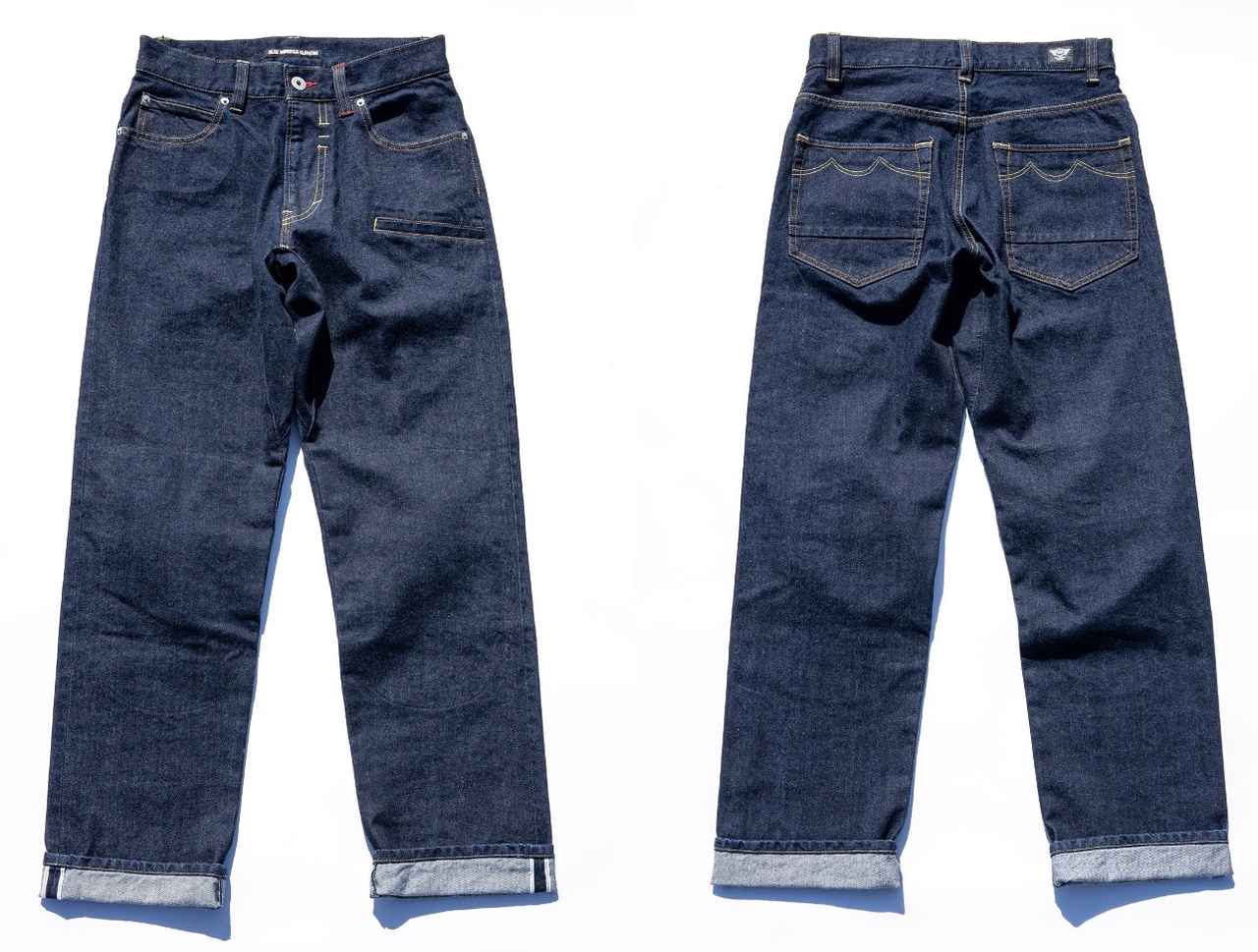 画像: BLUE MONSTER CLOTHING 俺のジーンズ 育成型バイク用ジーンズ カラー：100 ブルーリンス サイズ：S・M・L・XL・3L・4L・5L 店頭発売日：2026年1月16日（金）2りんかん45店舗 店頭販売価格：税込1万6980円 ▶▶▶2りんかん「俺のジーンズ」取扱店舗一覧 ▶▶▶BMC公式オンラインストアでも販売中！