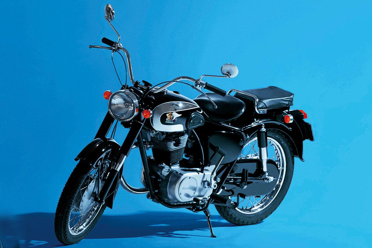 画像: Kawasaki MEGURO SG 1964年 総排気量：248cc エンジン形式：空冷4ストOHV2バルブ単気筒 シート高：795mm 車両重量：165kg