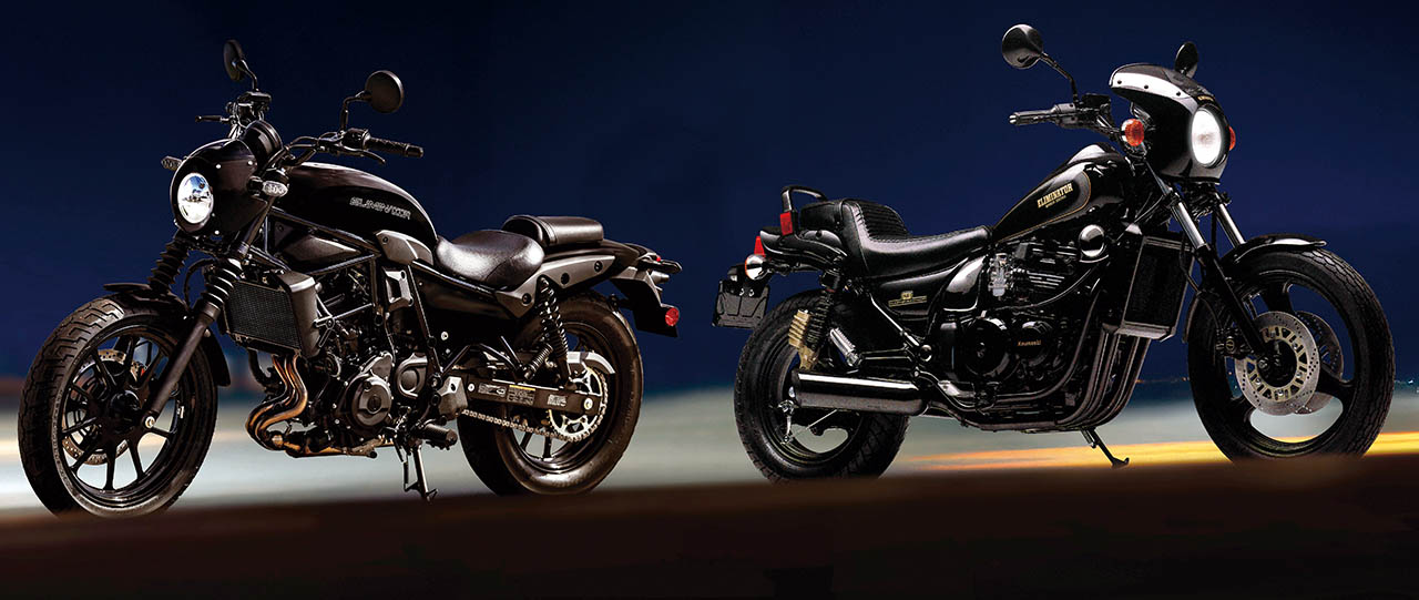 画像: Kawasaki ELIMINATOR SE（左） 2026年 ELIMINATOR 400 SE（右） 1988年