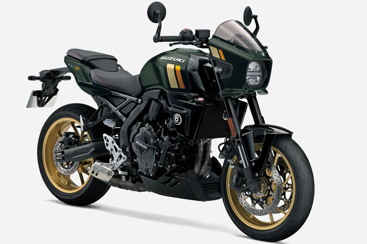 画像: SUZUKI GSX-8TT 2026年モデル 総排気量:775cc エンジン形式:水冷4ストDOHC4バルブ2気筒 シート高:810mm 車両重量:203kg 価格:138万6000円 発売日:2026年1月30日(金)