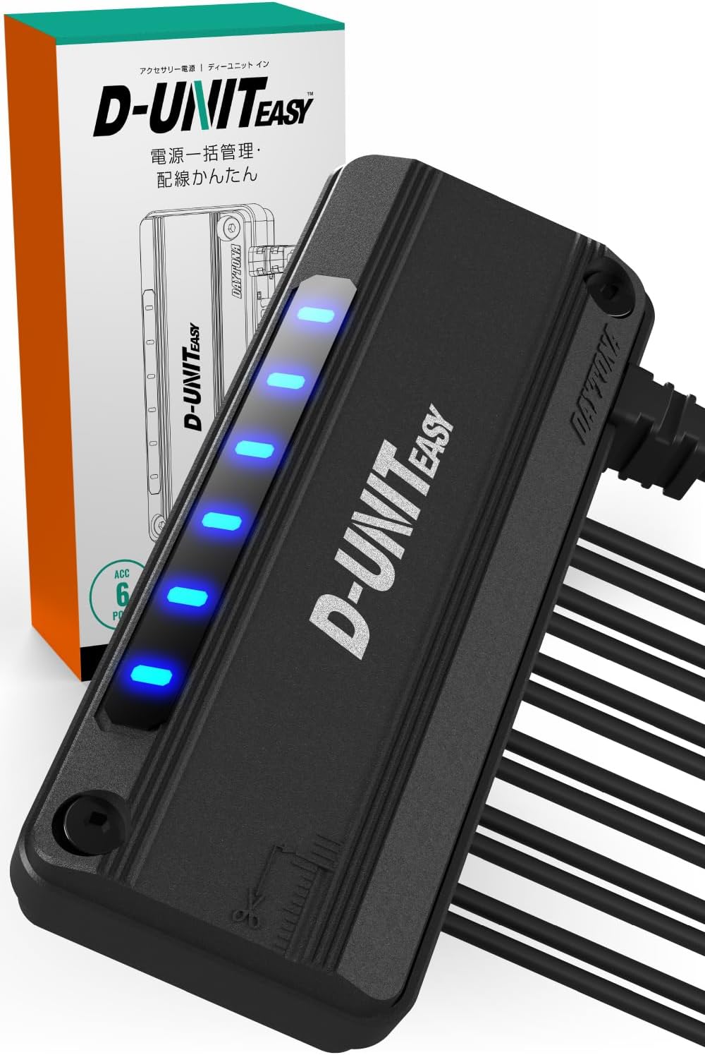 画像: デイトナ(Daytona) Dユニット バイク アクセサリー電源ユニット 6系統 電源一括管理 合計18A D-UNIT EASY(Dユニット イージー) 45866 amzn.to
