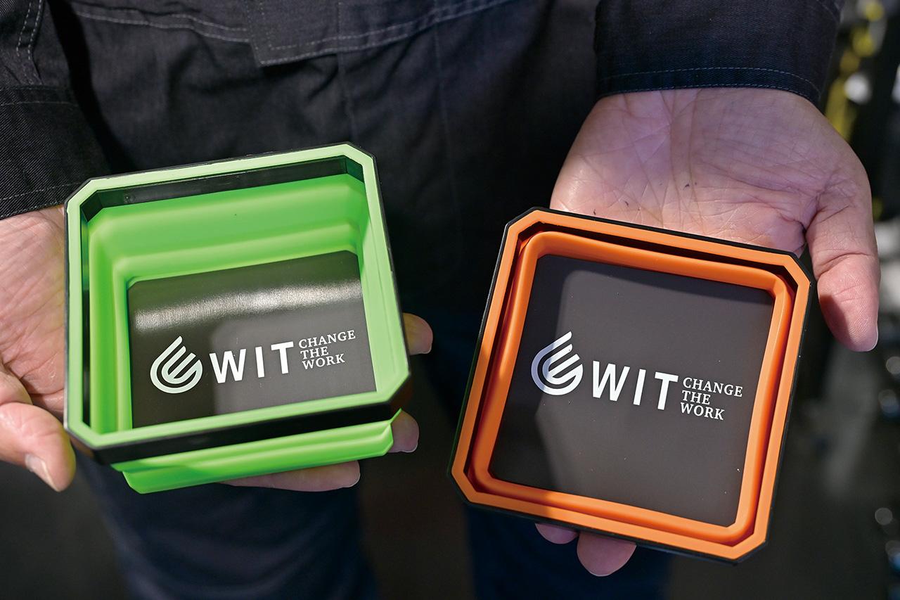 画像: WIT「2pc シリコン製マグネットトレー オレンジ&グリーン」（3080円）