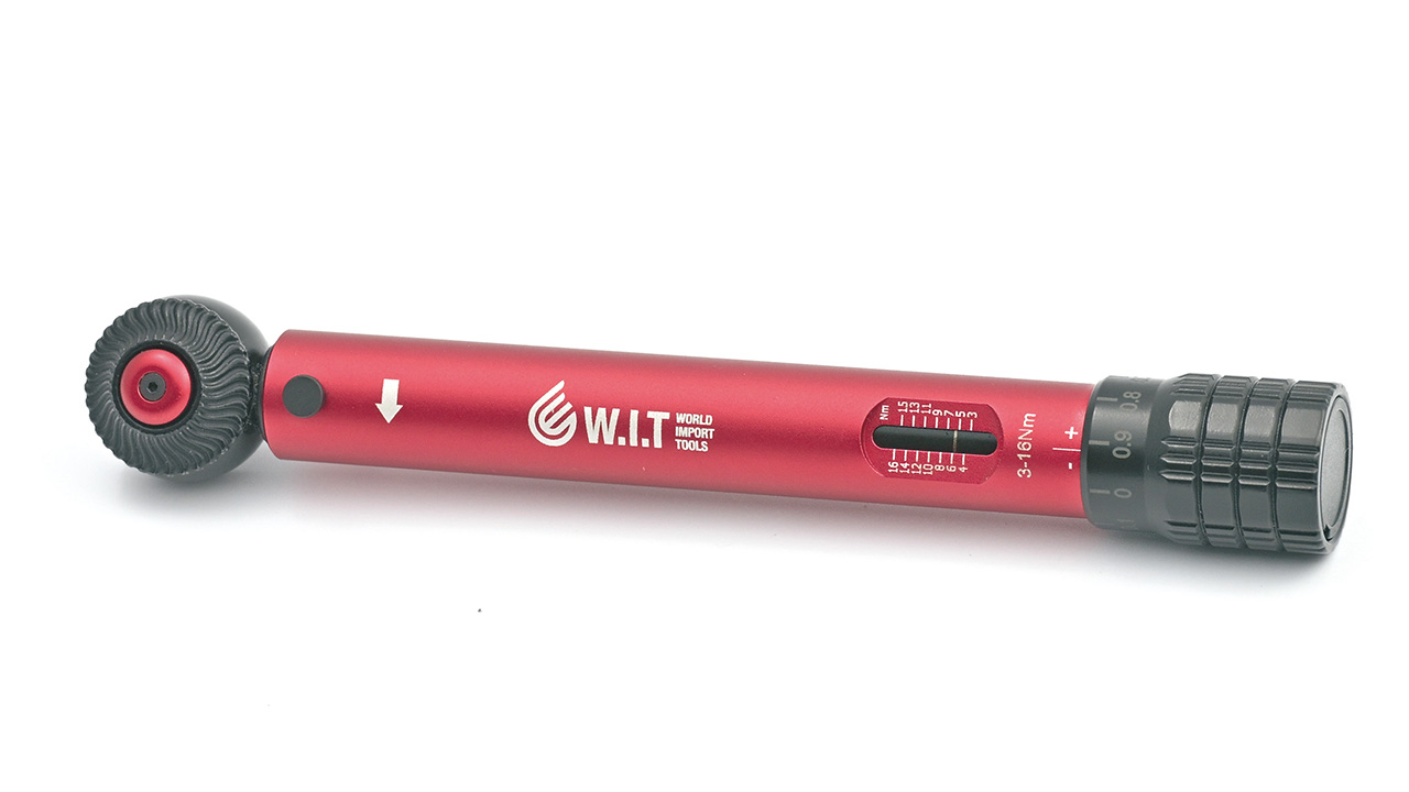 画像: WIT「1/4drアルミニウムミニトルクレンチ 3～16Nm」（1万7380円）
