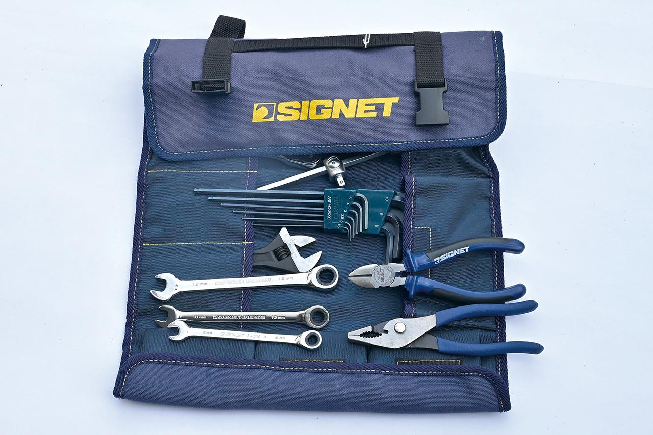 画像2: SIGNET 「バイクツールセット マックス」（2万1780円）