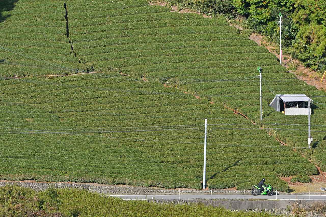 画像2: 谷あいのワインディングで高回転を味わう