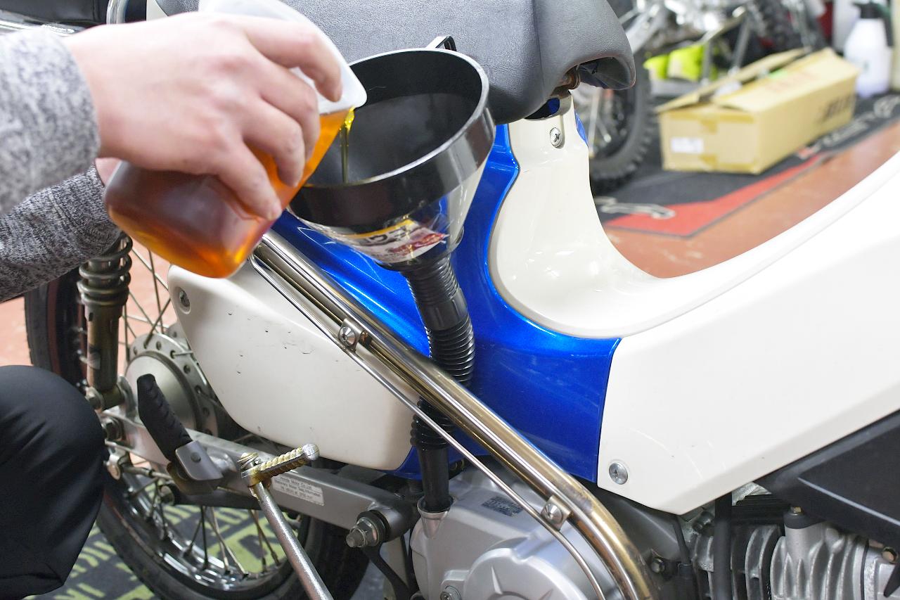 画像22: JA44のオイル＆オイルフィルターを交換していくよ