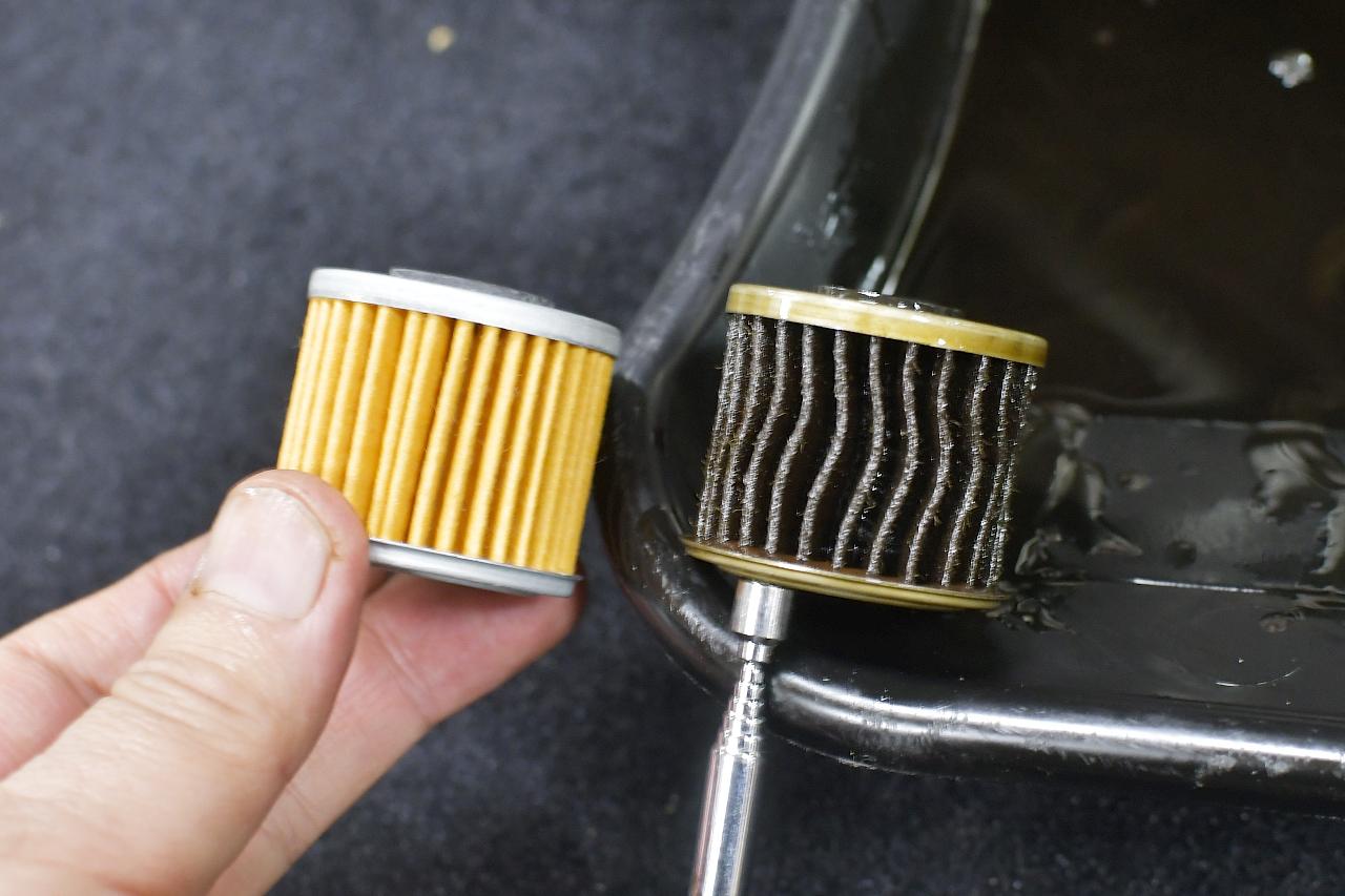 画像11: JA44のオイル＆オイルフィルターを交換していくよ