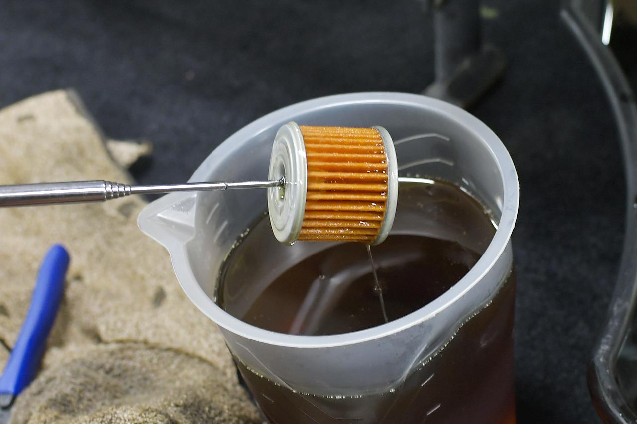 画像12: JA44のオイル＆オイルフィルターを交換していくよ