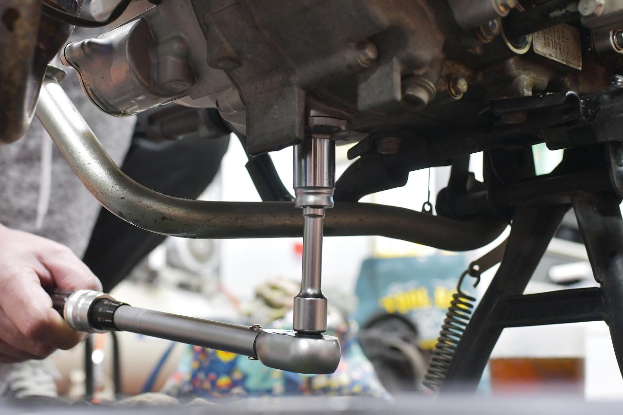 画像19: JA44のオイル＆オイルフィルターを交換していくよ