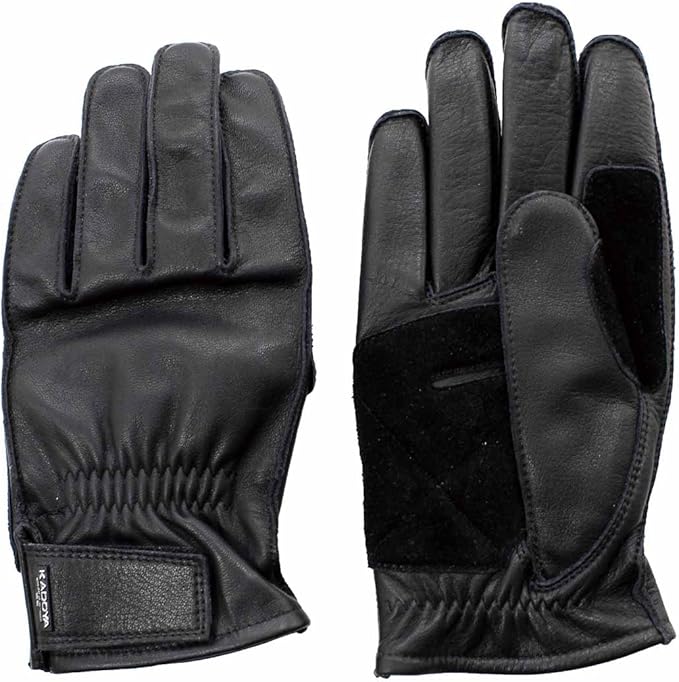 画像: ▶▶▶Amazonはこちら｜価格をチェック カドヤ バイク用レザーグローブ NKG-2 ブラック M No.3313 amzn.to