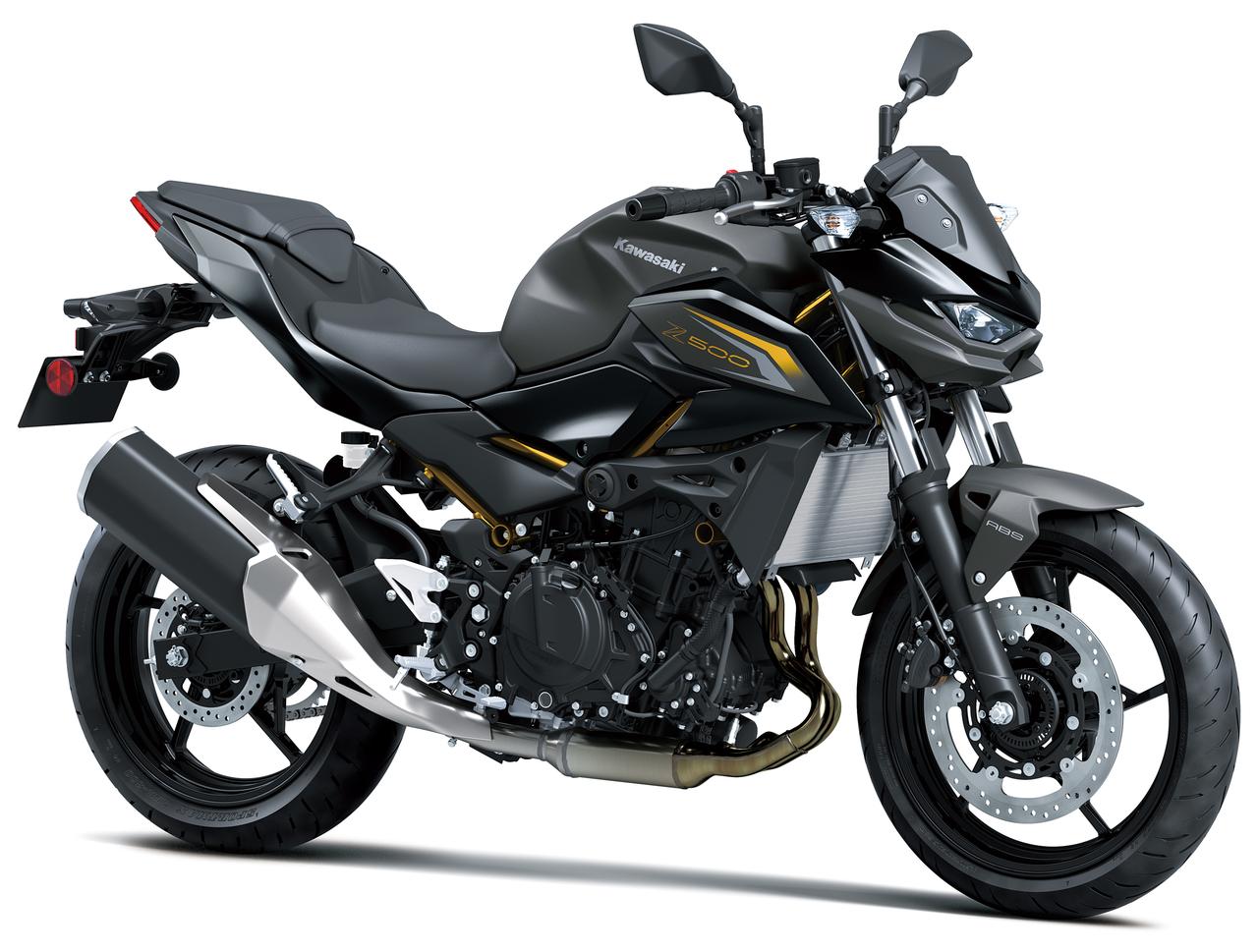 画像: KAWASAKI Z500 2026年モデル 総排気量：451cc エンジン形式：水冷4ストDOHC4バルブ並列2気筒 シート高：785mm 車両重量：167kg 価格：84万7000円 発売：2026年2月28日