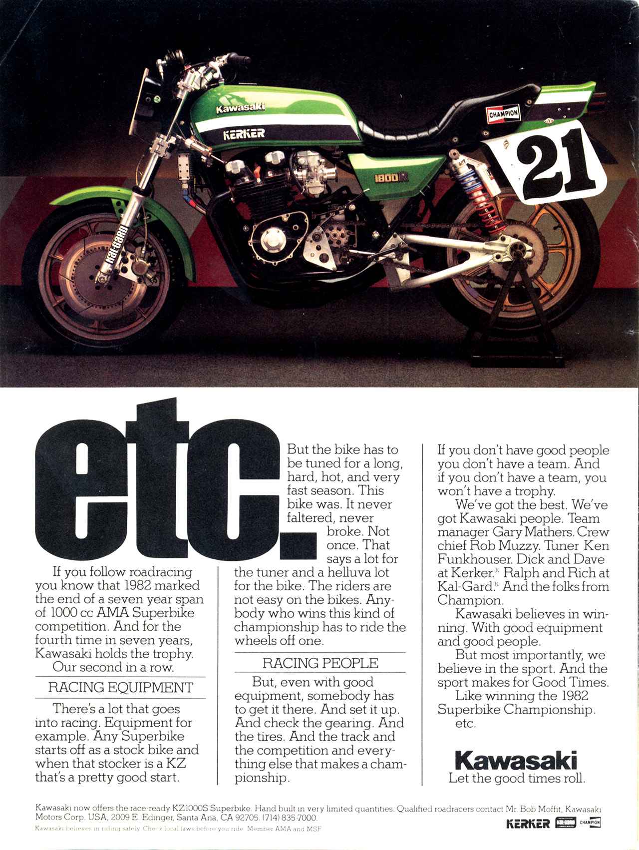 画像 : 6番目の画像 - 【写真16枚】カワサキ「Z1000R」（1982） - webオートバイ