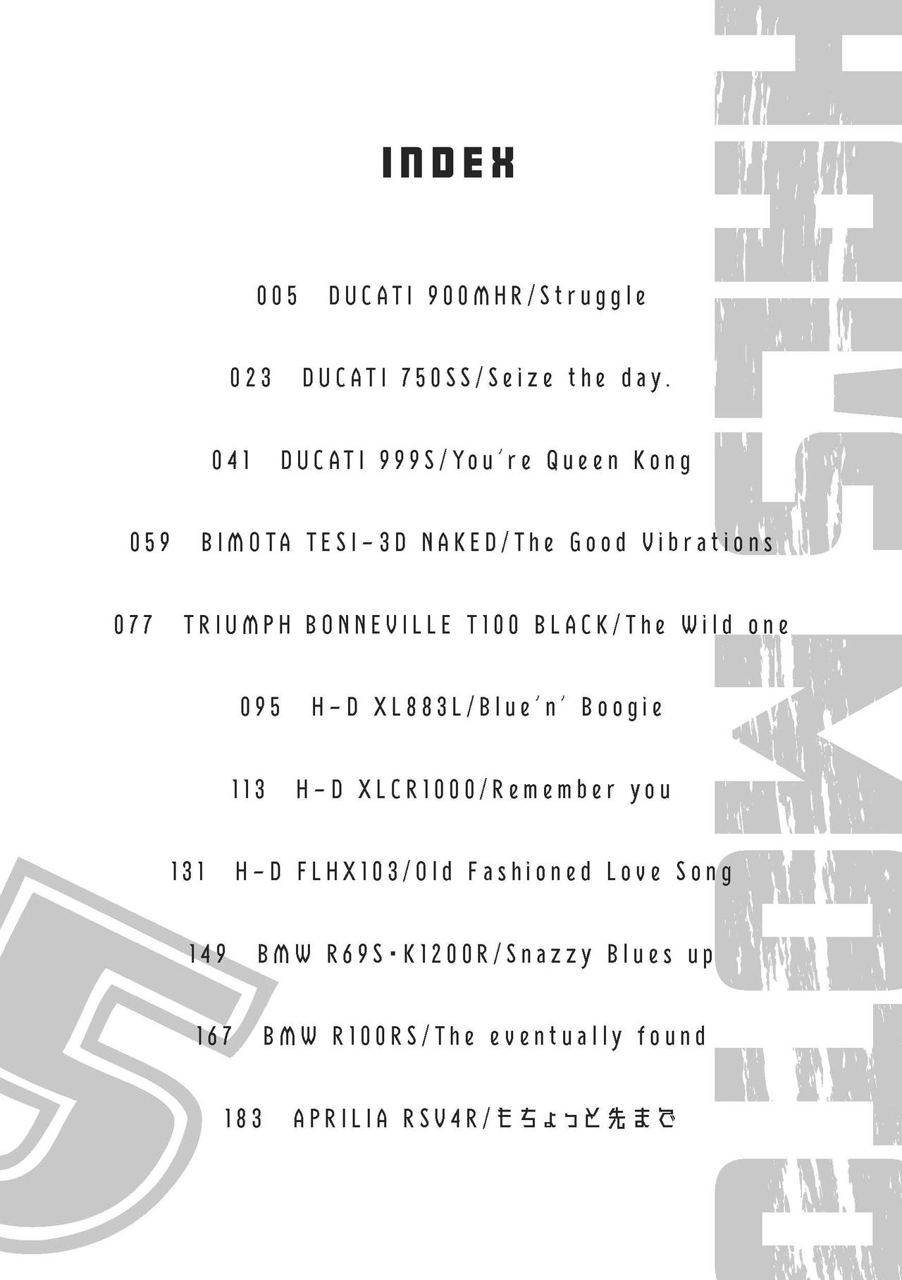 画像2: HAL'S MOTO 5 RIDEX Import 価格:1650円 綴込付録 ポストカード2点付