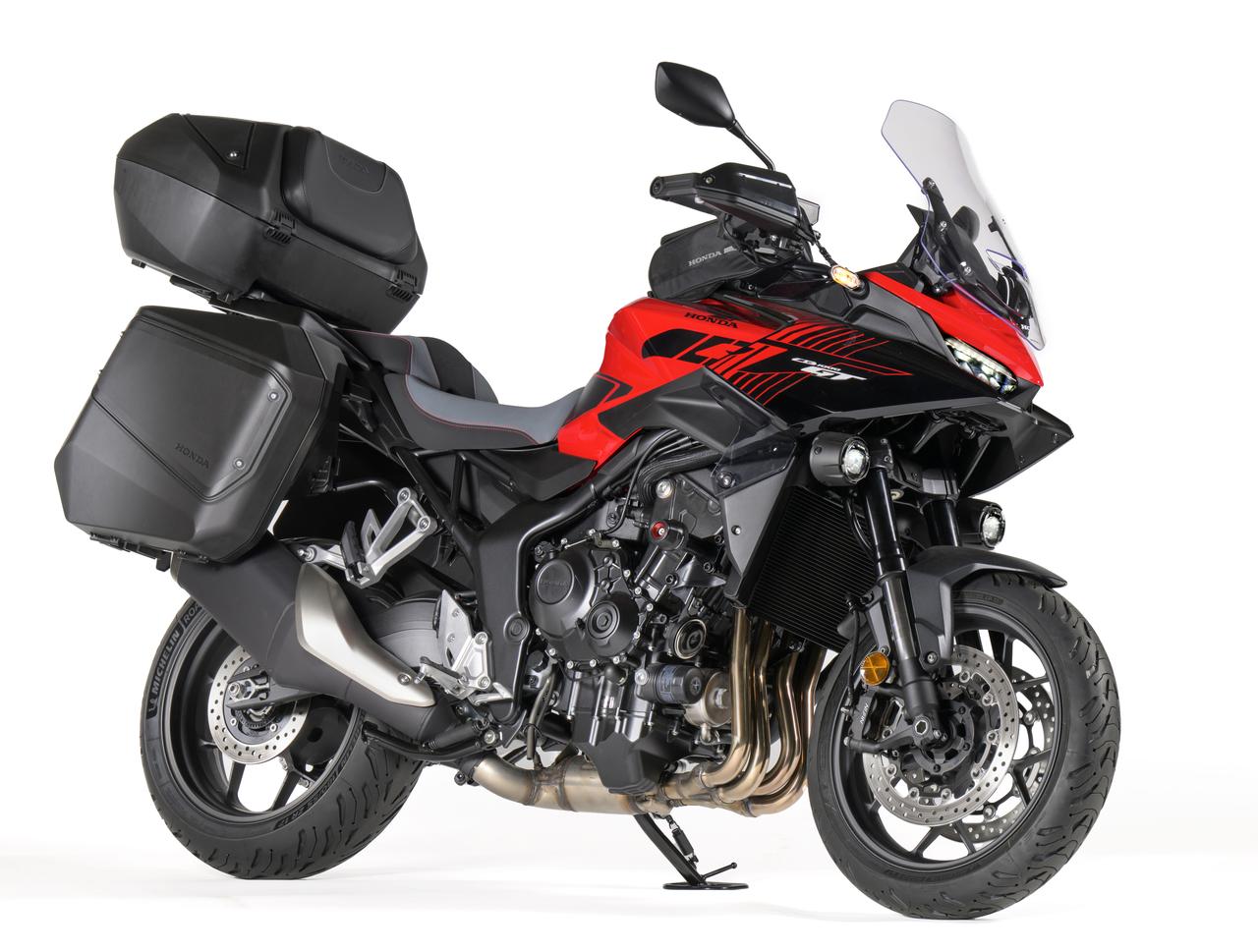 画像1: 【国内初公開!】ホンダがモーターサイクルショーに「CB1000GT」を展示! 旅に誘うアクセサリー装着車を最速撮!