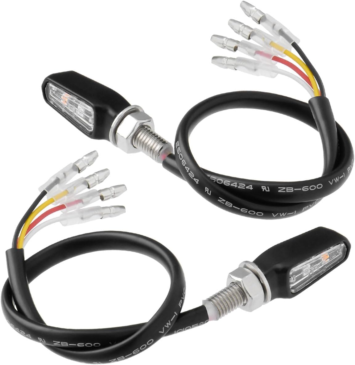 画像: ジータレーシング(ZETA RACING) 701 LED フラッシャー バイク用 テールランプ一体型ウインカー 極小 超軽量 クリアレンズ アルミ合金 マットブラック G4814 amzn.to