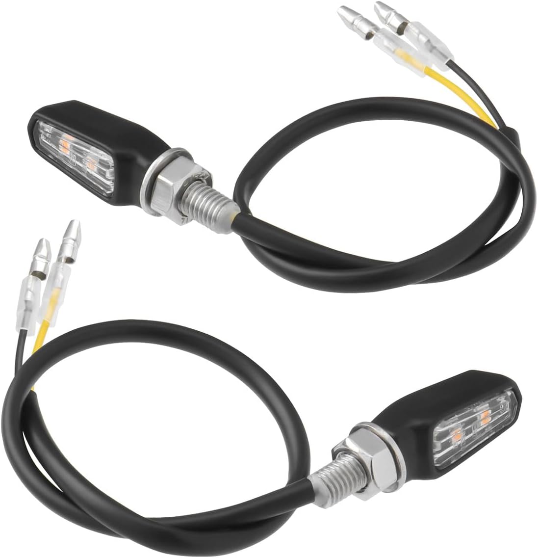 画像: ジータレーシング(ZETA RACING) 701 LED フラッシャー バイク用 LED ウインカー 極小 超軽量 クリアレンズ アルミ合金 マットブラック G4813 amzn.to