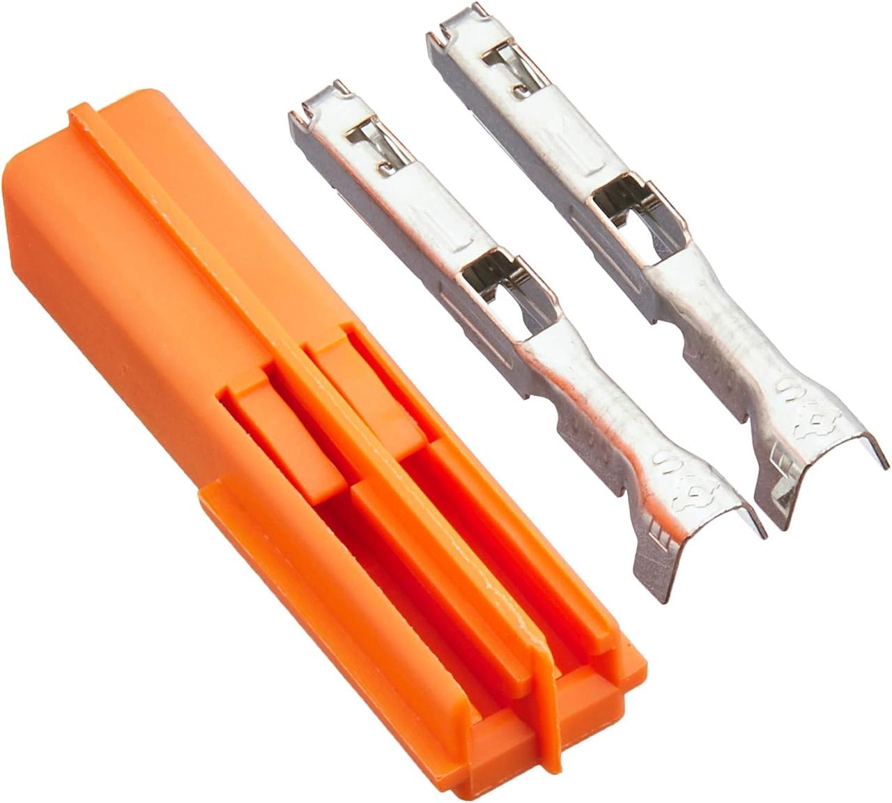 画像: キタコ(KITACO) コネクター ウインカー ホンダTYPE2 2極 左側 メス 汎用 橙 0900-755-02059 amzn.to